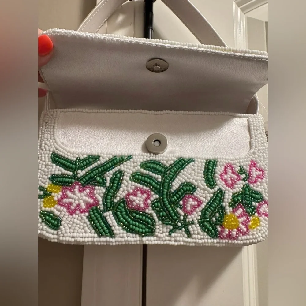 Colorful Embroidered Tote Bag Handmade details - Picture 6 of 8